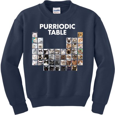 Purriodic Table Of Cats Periodic Kids Sweatshirt