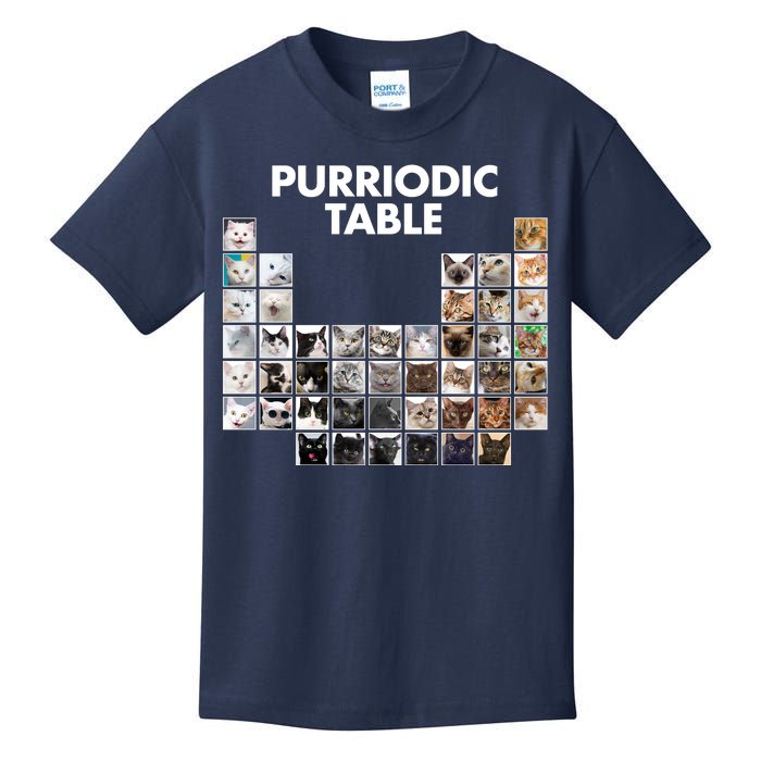 Purriodic Table Of Cats Periodic Kids T-Shirt