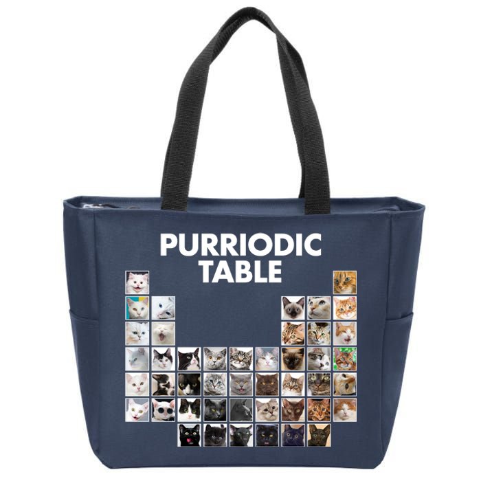 Purriodic Table Of Cats Periodic Zip Tote Bag