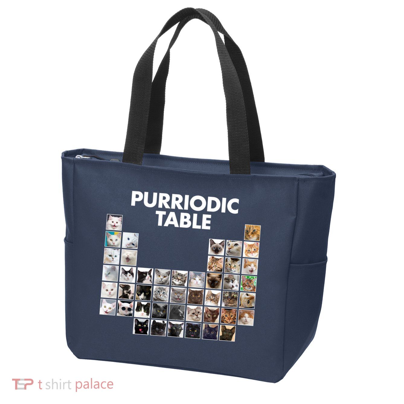 Purriodic Table Of Cats Periodic Zip Tote Bag