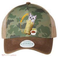 Purrito Cat In A Burrito Legacy Tie Dye Trucker Hat