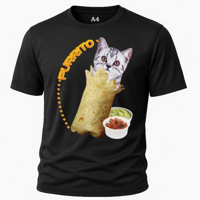 Purrito Cat In A Burrito Performance Shirt