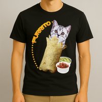 Purrito Cat In A Burrito T-Shirt