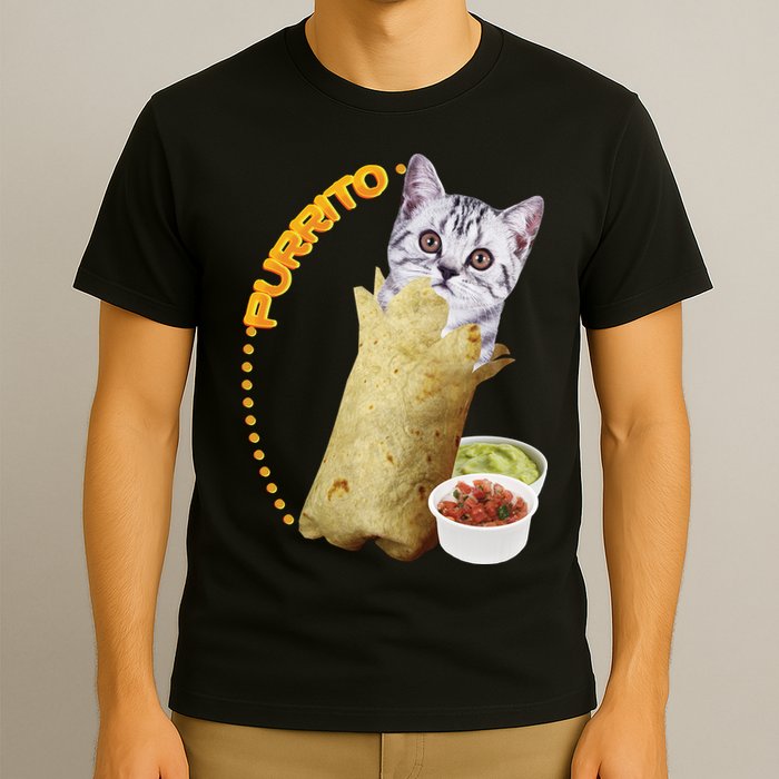 Purrito Cat In A Burrito T-Shirt