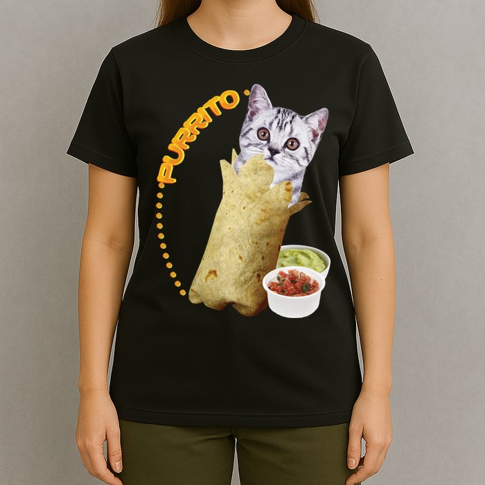 Purrito Cat In A Burrito T-Shirt