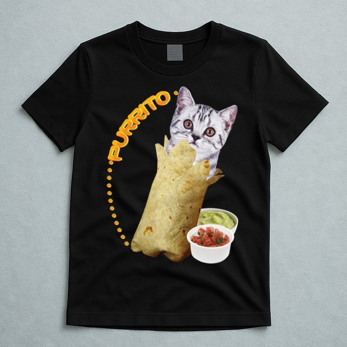 Purrito Cat In A Burrito T-Shirt