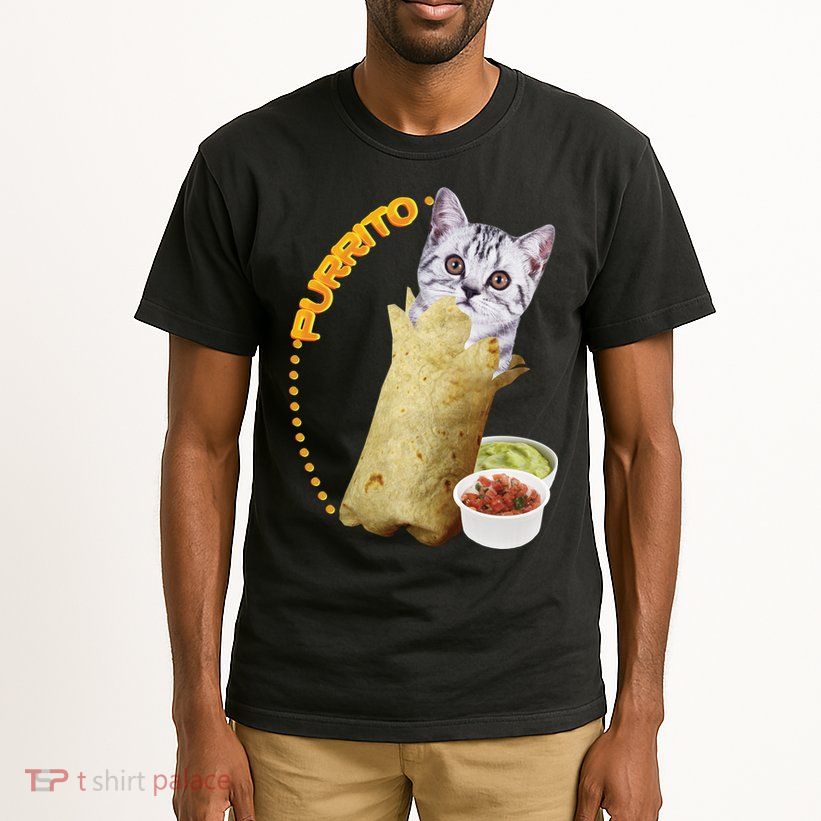 Purrito Cat In A Burrito Tall T-Shirt