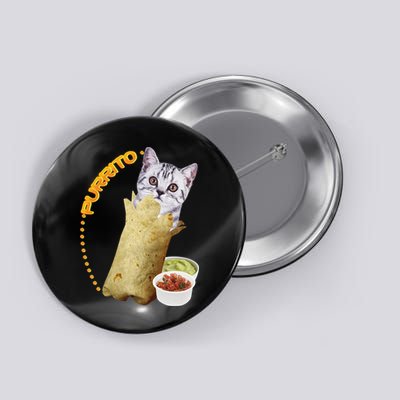 Purrito Cat In A Burrito Button
