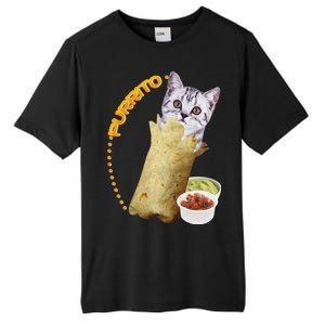 Purrito Cat In A Burrito Tall Fusion ChromaSoft Performance T-Shirt