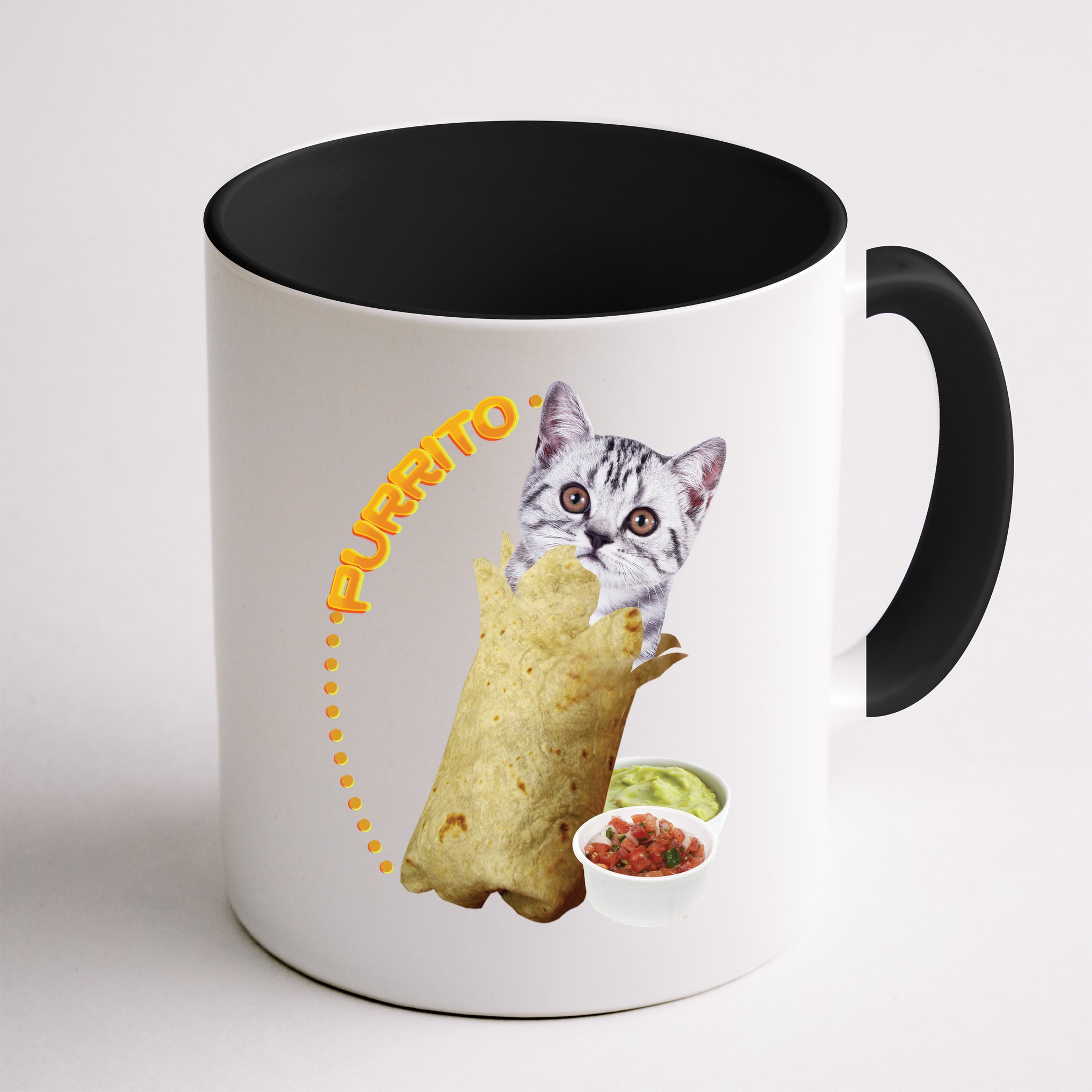 Purrito Cat In A Burrito Mug