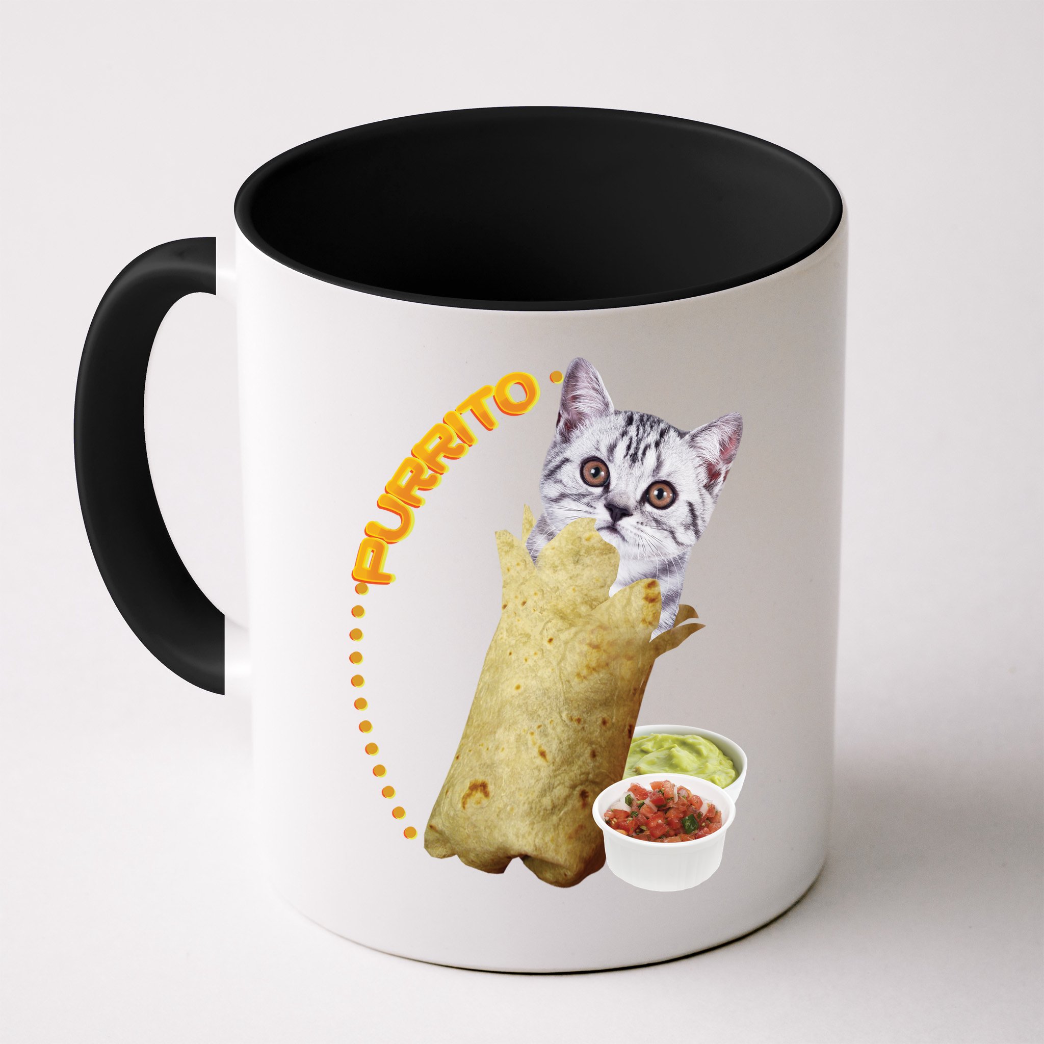 Purrito Cat In A Burrito Mug