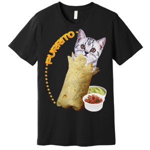 Purrito Cat In A Burrito Premium T-Shirt