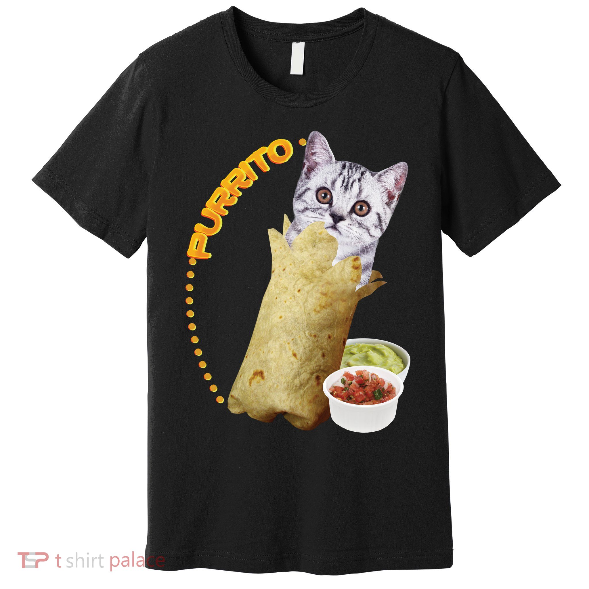 Purrito Cat In A Burrito Premium T-Shirt
