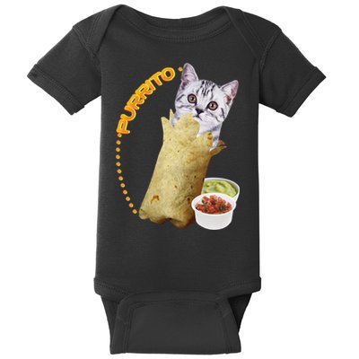 Purrito Cat In A Burrito Baby Bodysuit