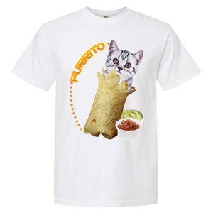 Purrito Cat In A Burrito Garment-Dyed Heavyweight T-Shirt