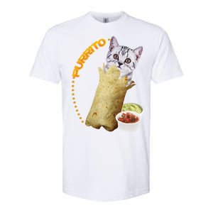 Purrito Cat In A Burrito Softstyle CVC T-Shirt