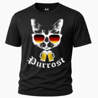 Purrost Cat Funny Oktoberfest Cooling Performance Crew T-Shirt
