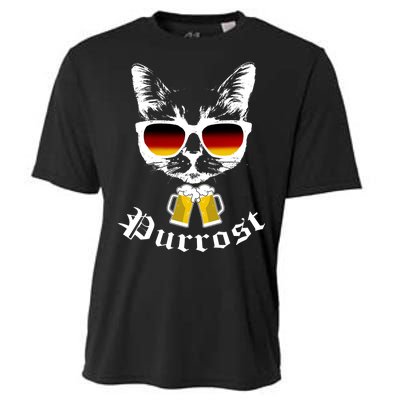 Purrost Cat Funny Oktoberfest Cooling Performance Crew T-Shirt