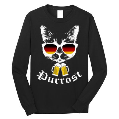 Purrost Cat Funny Oktoberfest Long Sleeve Shirt