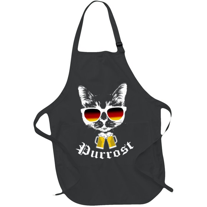 Purrost Cat Funny Oktoberfest Apron