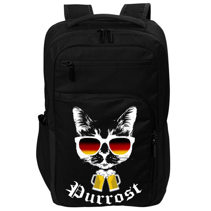 Purrost Cat Funny Oktoberfest Impact Tech Backpack