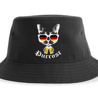 Purrost Cat Funny Oktoberfest Sustainable Bucket Hat