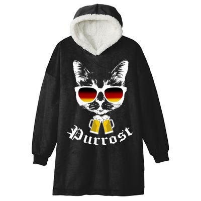 Purrost Cat Funny Oktoberfest Hooded Wearable Blanket