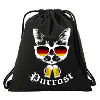 Purrost Cat Funny Oktoberfest Drawstring Bag