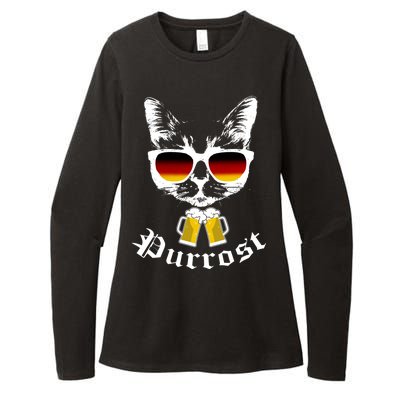 Purrost Cat Funny Oktoberfest Womens CVC Long Sleeve Shirt