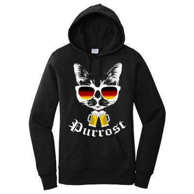 Purrost Cat Funny Oktoberfest Women's Pullover Hoodie