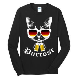 Purrost Cat Funny Oktoberfest Tall Long Sleeve T-Shirt