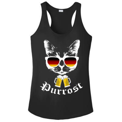 Purrost Cat Funny Oktoberfest Ladies PosiCharge Competitor Racerback Tank