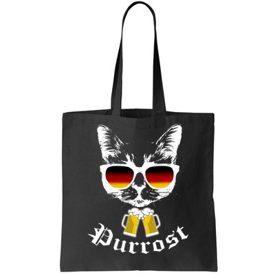 Purrost Cat Funny Oktoberfest Tote Bag