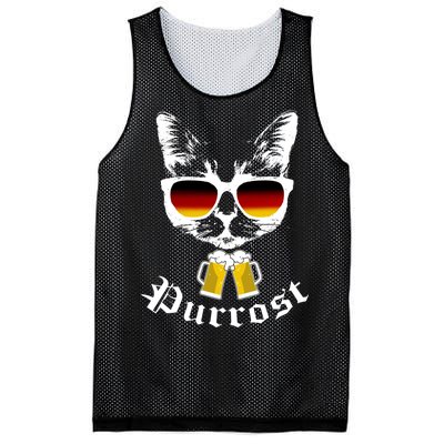 Purrost Cat Funny Oktoberfest Mesh Reversible Basketball Jersey Tank