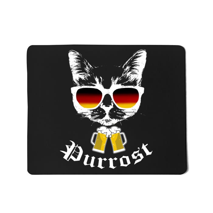 Purrost Cat Funny Oktoberfest Mousepad