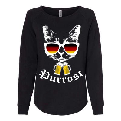 Purrost Cat Funny Oktoberfest Womens California Wash Sweatshirt