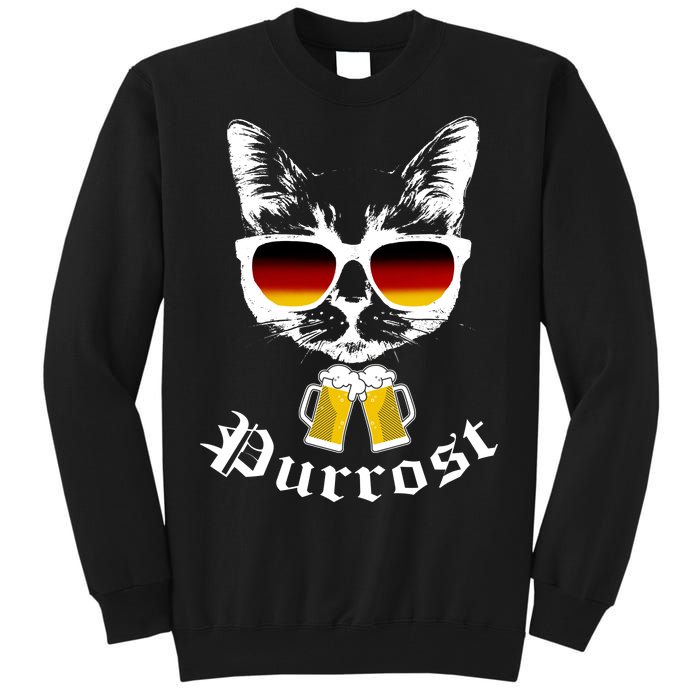 Purrost Cat Funny Oktoberfest Tall Sweatshirt