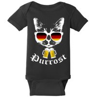 Purrost Cat Funny Oktoberfest Baby Bodysuit