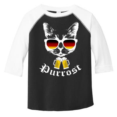 Purrost Cat Funny Oktoberfest Toddler Fine Jersey T-Shirt