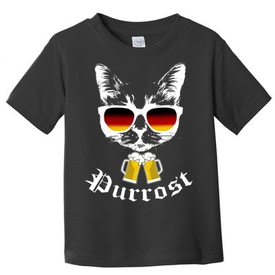 Purrost Cat Funny Oktoberfest Toddler T-Shirt