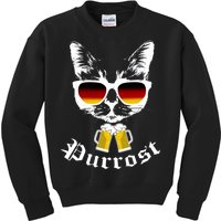 Purrost Cat Funny Oktoberfest Kids Sweatshirt