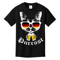 Purrost Cat Funny Oktoberfest Kids T-Shirt