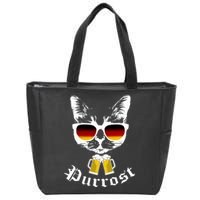 Purrost Cat Funny Oktoberfest Zip Tote Bag