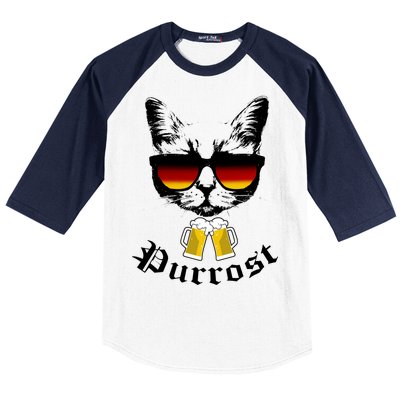 Purrost Cat Funny Oktoberfest Baseball Sleeve Shirt