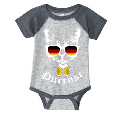 Purrost Cat Funny Oktoberfest Infant Baby Jersey Bodysuit