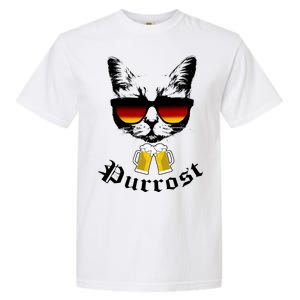 Purrost Cat Funny Oktoberfest Garment-Dyed Heavyweight T-Shirt