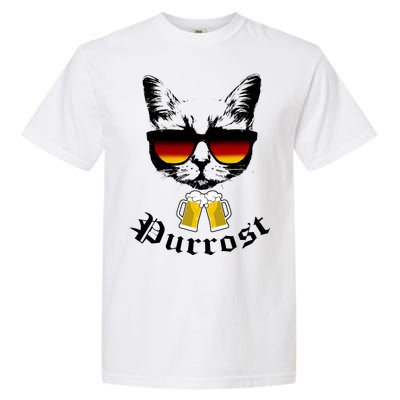 Purrost Cat Funny Oktoberfest Garment-Dyed Heavyweight T-Shirt