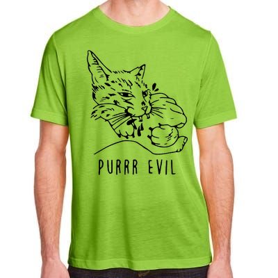 Purrr Evil Funny Cat Adult ChromaSoft Performance T-Shirt