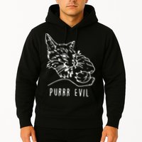 Purrr Evil Funny Cat Hoodie