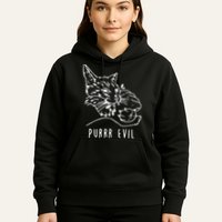 Purrr Evil Funny Cat Hoodie